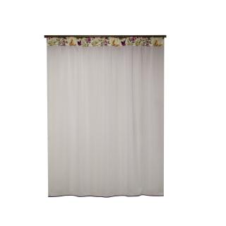 Perdea Velaria voal crep alb, 170x170 cm