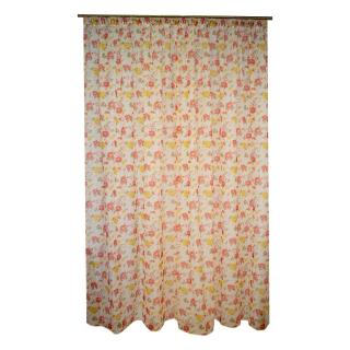 Perdea Velaria voal floral cu rejansa, 130x250 cm