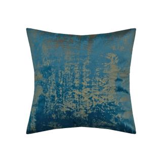 Perna Velaria, catifea Goldish Blue 40x40 cm - Burduf cadou