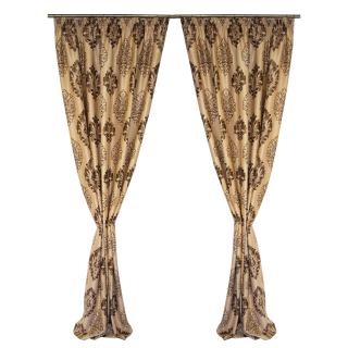 Set cusut draperii Velaria blackout baroc wenge, 2 150x245 cm