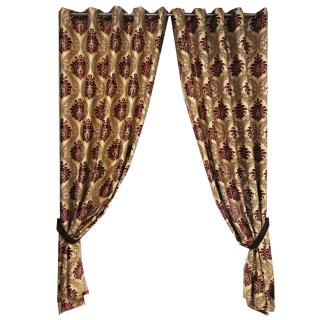 Set draperie Velaria blackout baroc clasic grena, 2x150x250 cm