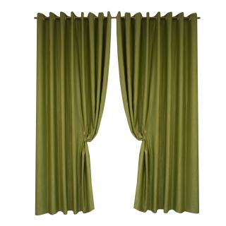 Set draperii soft verde, 2 280x245 cm