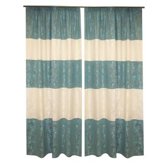 Set draperii Velaria asos turcoaz-unt, 2x150x260 cm