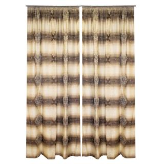 Set draperii Velaria baroc degrade maro, 2x140x255 cm