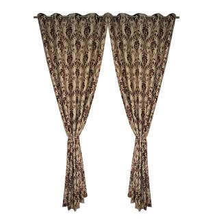 Set draperii Velaria baroc grena cu capse, 2 150x265 cm