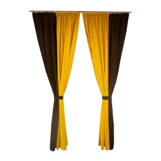 Set draperii Velaria galben-maro, 2 170x260 cm