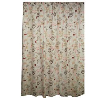 Set draperii Velaria in fluturi paris rosu 120x270x2