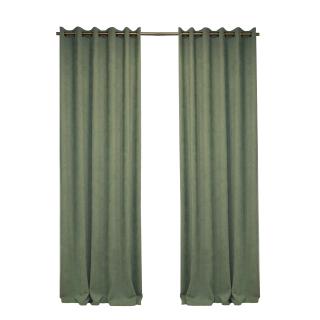 Set draperii Velaria milas verde cu capse, 2x160x270 cm