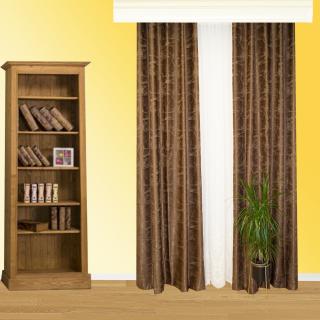 Set draperii Velaria wenge cu rejansa, 2x150x260 cm