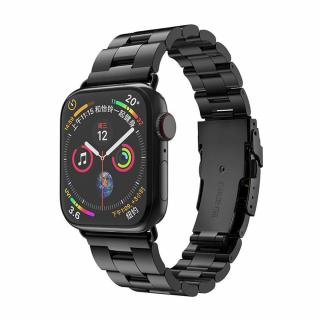 Curea din Metal Inoxidabil pentru Apple Watch 1   2   3   4   5   6   7   8   SE   SE 2 (38mm   40 mm   41 mm ) - Black