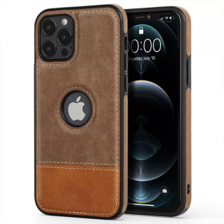 Husa Business din Piele pentru iPhone 13 Pro, New-Brown