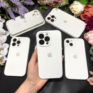 Husa din Silicon cu Protectie Camera pentru iPhone 11 Pro Max, White