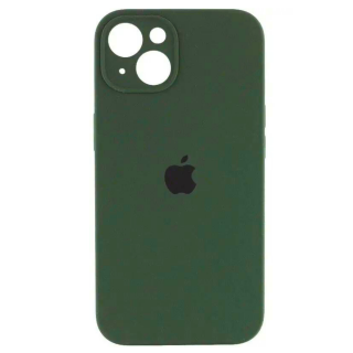 Husa din Silicon cu Protectie Camera pentru iPhone 13 Pro Max, Verde Army