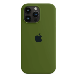 Husa din Silicon pentru iPhone 11, Camo Green