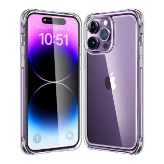 Husa iPhone 15 Pro Max, Bumper Anti-Shock Transparenta