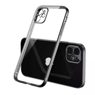 Husa Luxury cu Margini Color pentru iPhone 11 Pro, Black