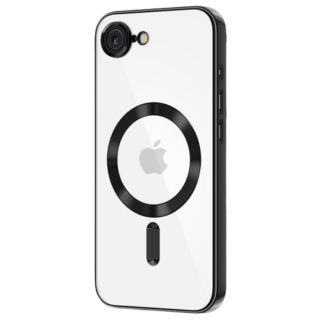 Husa Luxury MagSafe cu Protectie Lentile Camera si Anti-Shock pentru iPhone 16 E, Black
