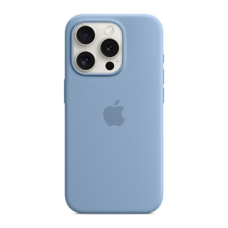 Husa MagSafe de Silicon pentru Iphone 15 Pro Max, Winter Blue