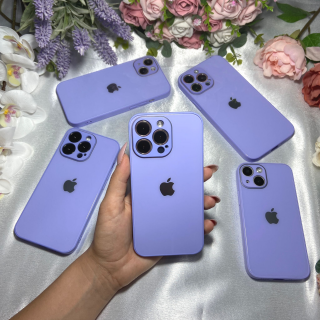 Husa Pentru Iphone 11 Pro Max Sticla si Silicon, Lavanda