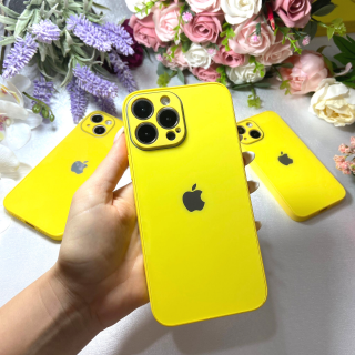 Husa Pentru Iphone 11 Pro Max Sticla si Silicon, Lemon