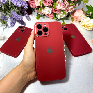 Husa Pentru Iphone 11 Pro Max Sticla si Silicon, Red