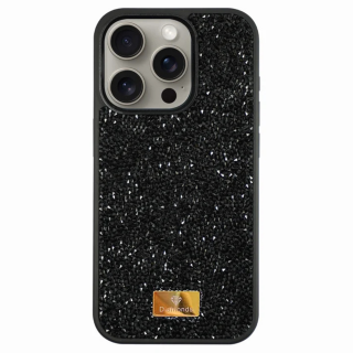 Husa pentru iPhone 15 Plus, Shiny Luxury Diamond, Black