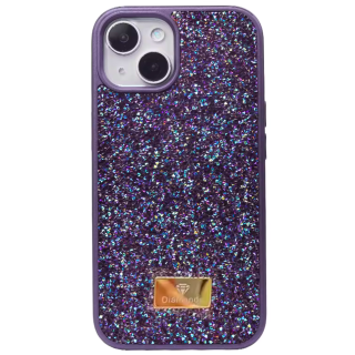 Husa pentru iPhone 15 Plus, Shiny Luxury Diamond, Deep Purple