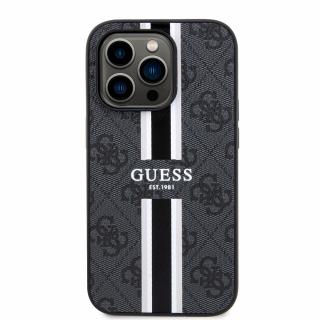 Husa pentru iPhone 15 Pro Max Hardcase 4G Printed Stripes MagSafe (GUHMP15XP4RPSK) - Black