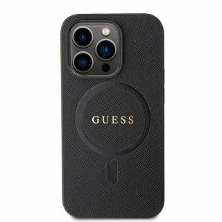 Husa pentru iPhone 16 Pro Max Guess Saffiano Classic MagSafe (GUHMP16XPSAHMCK) - Black