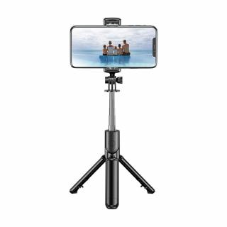 Selfie Stick si Suport trepied stabil si compact cu telecomanda Bluetooth (S03), 68cm - Black