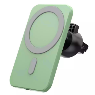 Suport MagSafe Auto cu Incarcare Wireless pentru iPhone, Green