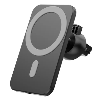 Suport MagSafe Auto cu Incarcare Wireless pentru iPhone, Negru
