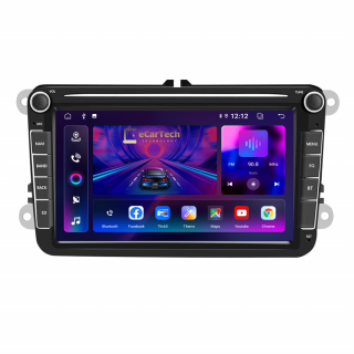 Navigatie Android 13 Volkswagen, Skoda, Seat - 2+32 GB, CarPlay  Android Auto, ecran 8   Compatibil Golf 5, Golf 6, Jetta, Passat B6 B7 CC, Polo, Tiguan, Touran