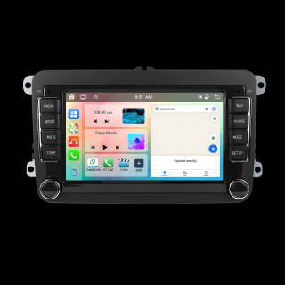 Navigatie Android Dedicata Volkswagen, Skoda, Seat 4GB RAM, 64GB ROM, Ecran 7 inch, CarPlay si Android Auto Wireless,Radio RDS