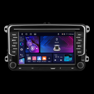 Navigatie Android,Volkswagen, Skoda, Seat - 4+64 GB, USC C Frontal,CarPlay  Android Auto, ecran 7   Compatbil Golf 5, Golf 6, Jetta, Passat B6 B7 CC, Polo, Tiguan