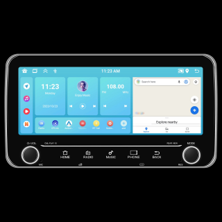Navigatie cu Android, Universala 2DIN 10.26 inch 2+64 GB, CarPlay si Android auto wifi, youtube, waze MODEL 2025