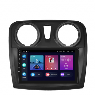 Navigatie Dacia Logan, Duster, Sandero (2012-2020) cu Android 12, 2GB RAM 32 GB ROM ecran 9 Inch,Carplay si Android Auto