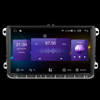 Navigatie dedicata Volkseagen, Skoda, Seat cu Android 4 GB RAM 32 GB ROM, Slot SIM 4G, DSP, CarPlay si Android Auto wi-fi, ecran de 9 inch
