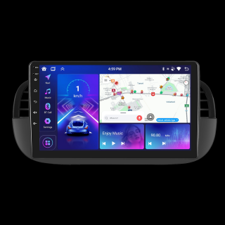Navigatie FIAT 500 (2007-2015), Android 13, 4GB RAM 64GB, DSP, Carplay si Android auto, ecran 9 inch