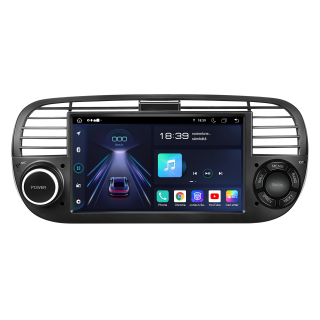 Navigatie Fiat 500 (2007-2015) cu Android 12, 4GB 64GB,SLOT SIM 4G, DSP, Carplay si Android Auto Wi-fi, ecran 7 inch