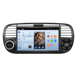 Navigatie Fiat 500 (2007-2015) cu Android 12, 6GB 128GB,SLOT SIM 4G, DSP, Carplay si Android Auto Wi-fi, ecran 7 inch