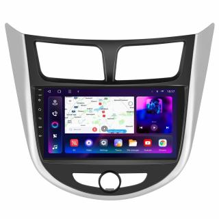 Navigatie Hyundai Accent (2010-2016), Android 12, 8GB RAM 128GB, SIM 4G, DSP, Carplay si Android auto, ecran 9 inch