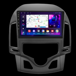 Navigatie Hyundai I30 (2007-2012) clima automata, Android 12, 8GB RAM 128GB, SLOT SIM 4G, DSP, Carplay si Android auto, ecran 9 inch