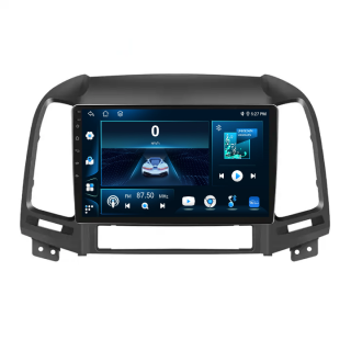 Navigatie Hyundai Santa Fe 2 (2006-2012) cu Android, 4 GB 64 GB ROM,DSP, Cartela SIM 4G, Carplay si Android Auto