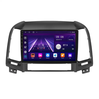 Navigatie Hyundai Santa Fe 2 (2006-2012) cu Android, 8 GB 128 GB ROM,DSP, Cartela SIM 4G, Carplay si Android Auto