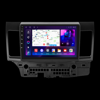 Navigatie Mitsubishi Lancer (EX 2010-2017) cu Android 12,8GB RAM 128GB, SLOT SIM 4G, DSP, CarPlay si Android Auto ecran 10.1 inch