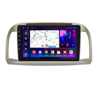 Navigatie Nissan Micra III (2002-2010), Android 12, 8GB RAM 128GB, SIM 4G, DSP, Carplay si Android auto, ecran 9 inch