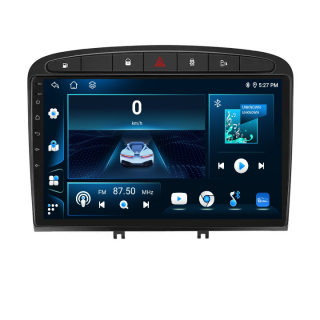 Navigatie Peugeot 308 408 (2006-2014) cu Android 12, 4 GB RAM 64 GB ROM DSP, SLOT CARTELA 4G ecran 9 Inch,Carplay si Android Auto