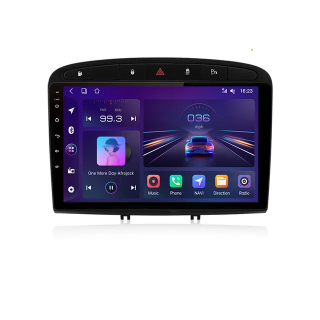 Navigatie Peugeot 308 408 (2006-2014) cu Android 12 ecran 9 Inch, 2GB RAM 32 GB ROM,DSP, Carplay si Android Auto