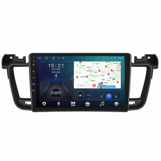 Navigatie Peugeot 508 (2012-2016) cu Android 12, 4GB RAM 64 GB, SLOT SIM 4G, DSP, CarPlay si Android Auto ecran 9 Inch